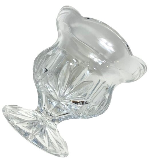 Royal Limited Crystal Tulip Candy Dish Pedestal Candle Holder VTG Hand Cut Vase - Picture 9 of 14